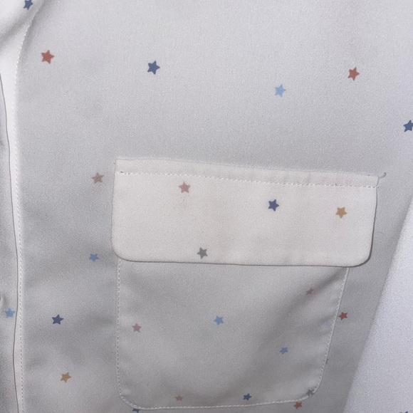 Madison Long Sleeved White Shirt with Colorful Dots - Picture 4 of 7